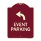 Signmission Event Parking W/ Upper Left Arrow Heavy-Gauge Aluminum Architectural Sign, 24" x 18", BU-1824-24066 A-DES-BU-1824-24066 - alternate 1